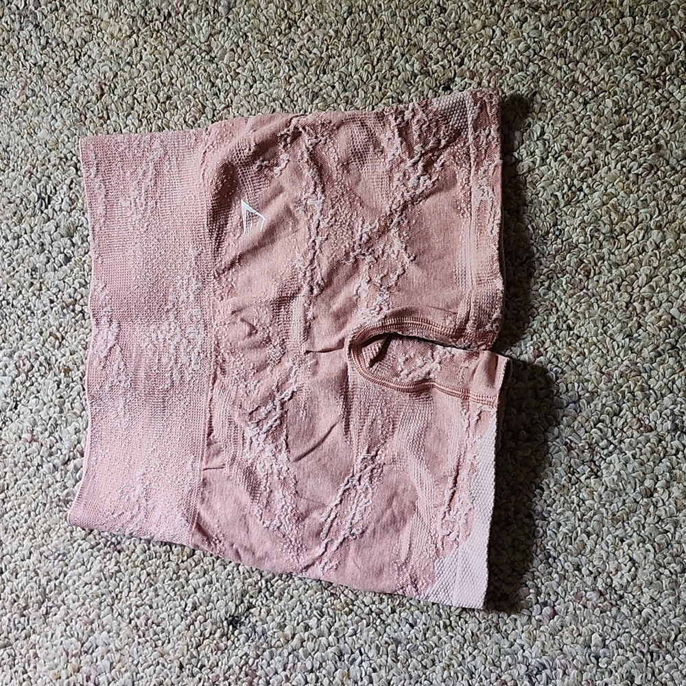 Pink gymshark shorts